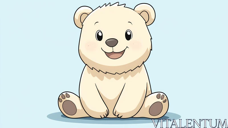 AI ART Charming Cartoon Bear Art