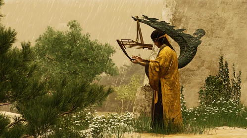 Serenity in Rain: A Moment of Reflection