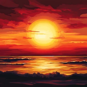 Golden Hour at Sea