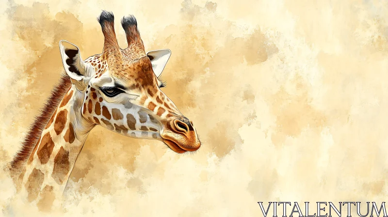 AI ART Expressive Giraffe Artistry