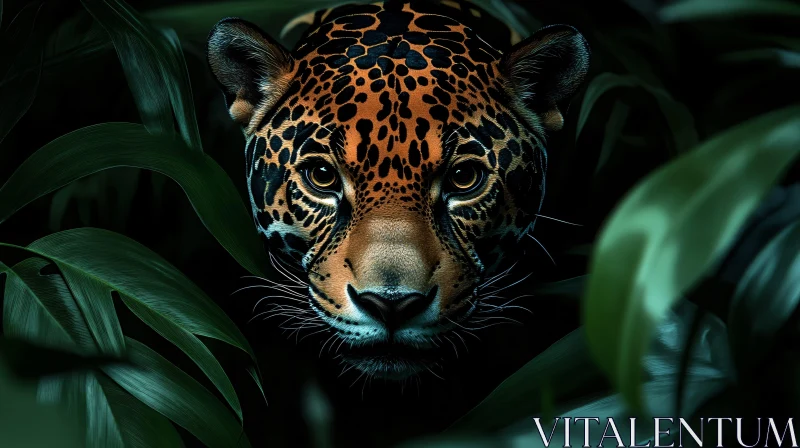 Jungle Jaguar Close-Up AI Image