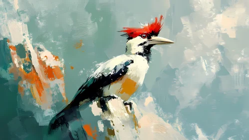 Artistic Woodpecker Illustration