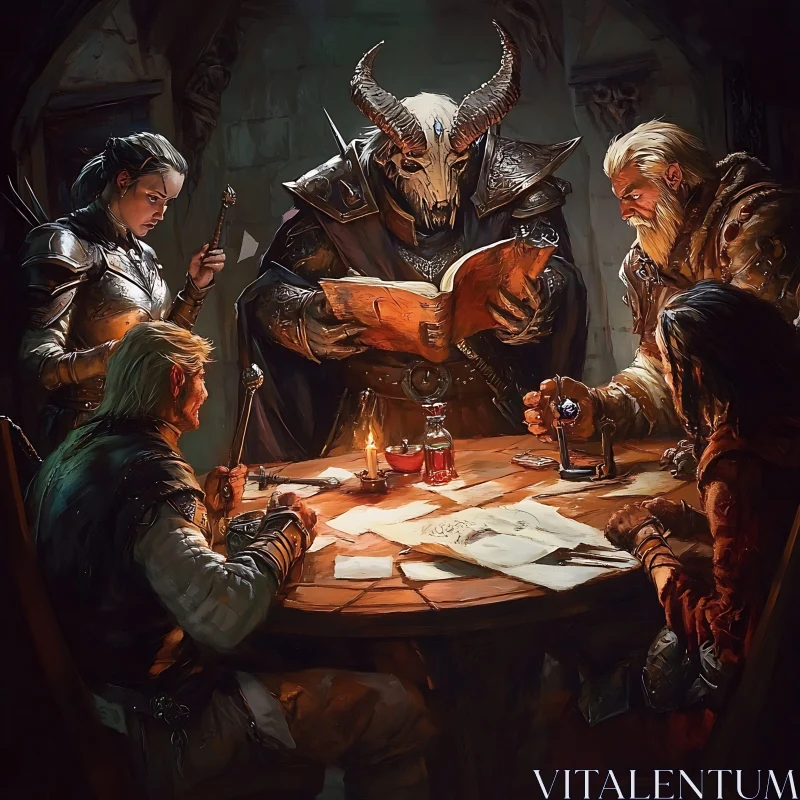 AI ART Fantasy Tabletop Game Night