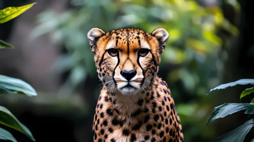 Cheetah Amidst Enchanting Leaves
