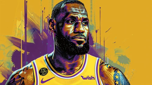 LeBron James Pop Art Illustration