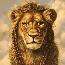 Braided Lion Art