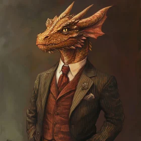 Dapper Dragon Portrait