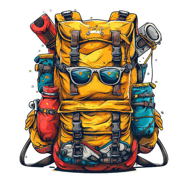 POD Design Adventure-Ready Backpack T-Shirt Design