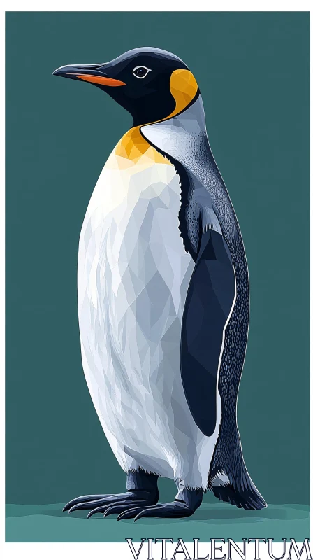 AI ART Geometric Penguin Design