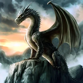 Guardian Dragon on Rocky Peak