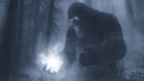 Mystic Sasquatch with Orb Artwork