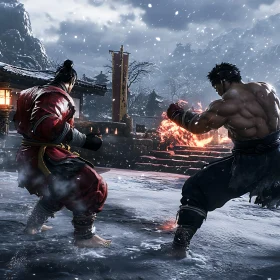 Snowy Battle of Martial Arts Masters