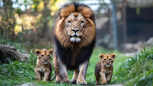 King with Cubs