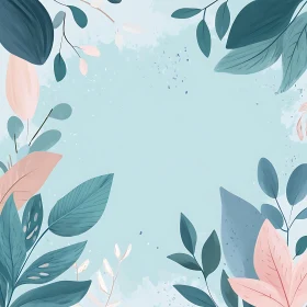 Floral Pastel Botanical Art Design