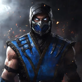 Sub-Zero: The Icy Warrior Portrait