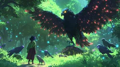 Mystical Bird Encounter in the Woods