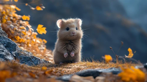 Cute Hamster in Natural Habitat