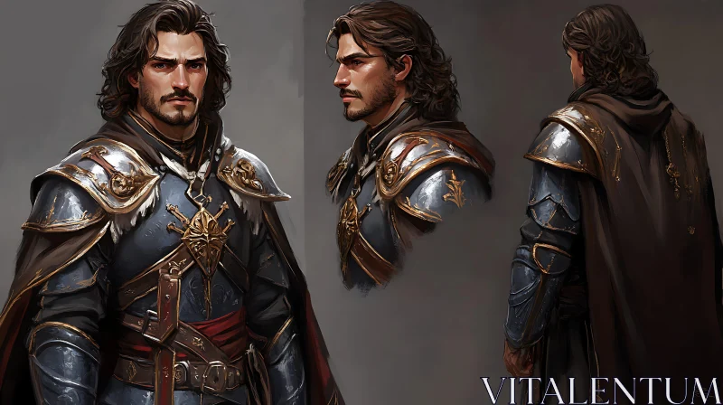 Medieval Warrior Character Design AI Image