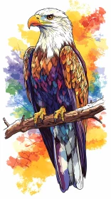 Vivid Eagle Painting