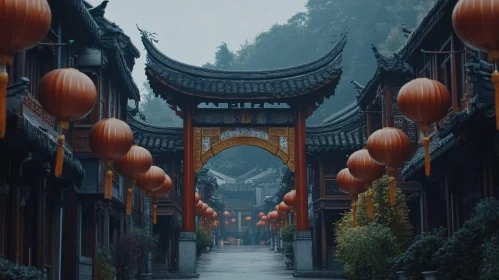 Traditional Chinese Architecture and Lanterns