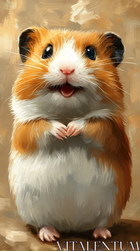 AI ART Adorable Hamster Art