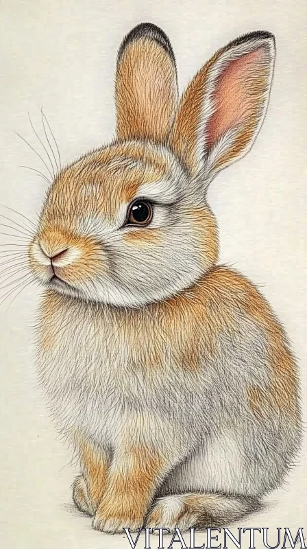 Charming Rabbit Artwork AI Image