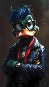 Cool Cartoon Duck Art