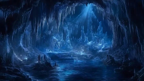 Frozen Blue Dream Ice Cave