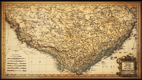 Antique World Map: Historical Cartography Artwork