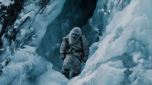 Abominable Snowman in Glacier Cave