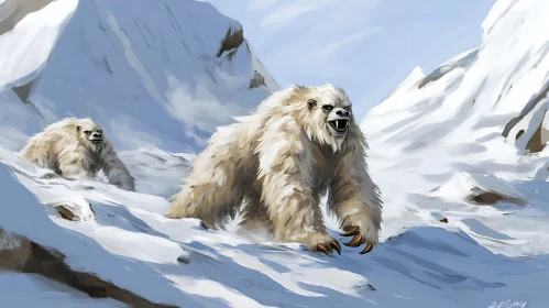 Abominable Snowmen on Mountain