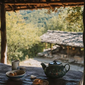 Peaceful Outdoor Tea Time