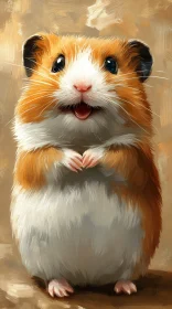 Adorable Hamster Art