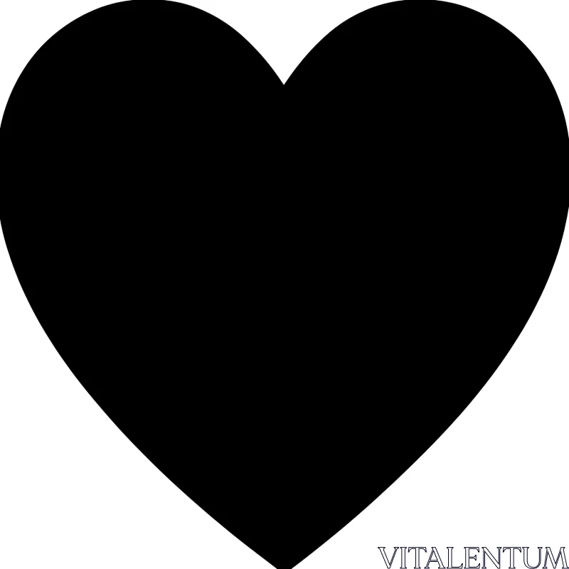 Minimalist Heart Shape on White AI Image