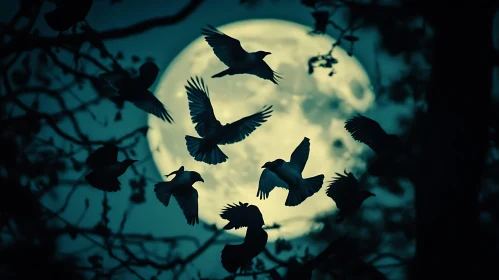 Night Flight of the Birds