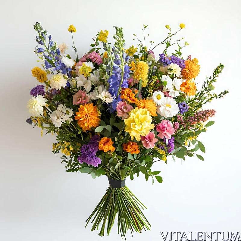 Vibrant Floral Arrangement AI Image