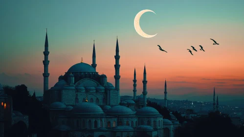 Mosque at Dusk