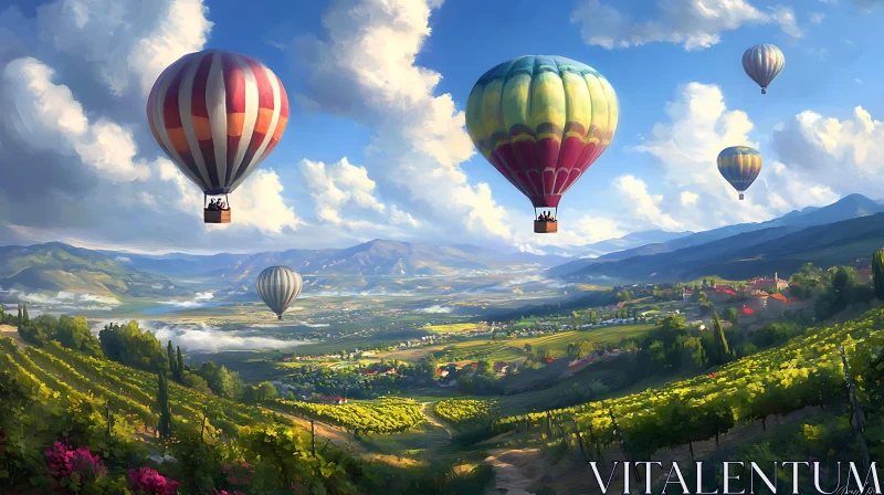 Hot Air Balloons Landscape