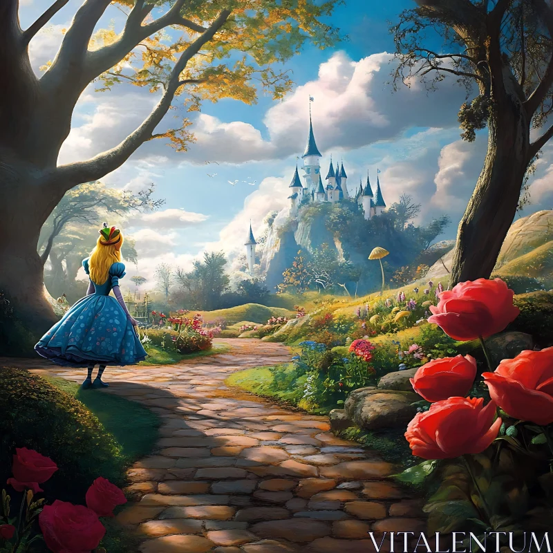 Girl in Wonderland Seeking Castle