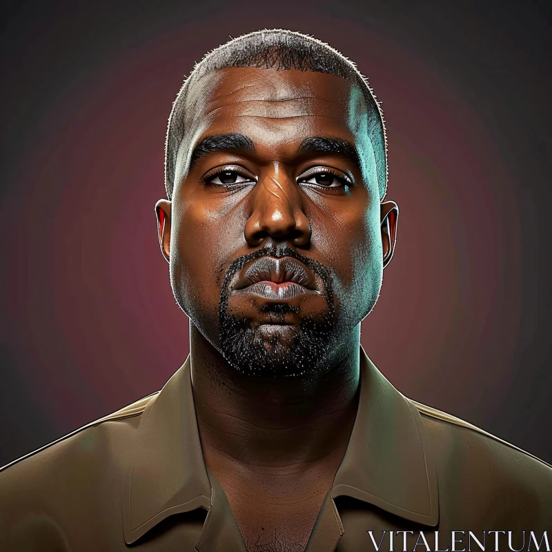 AI ART Kanye West Art Portrait