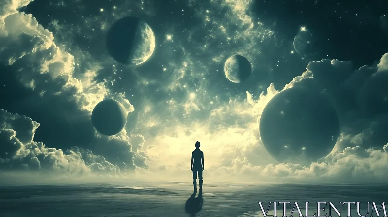 Planetary Gaze: A Moment of Cosmic Wonder