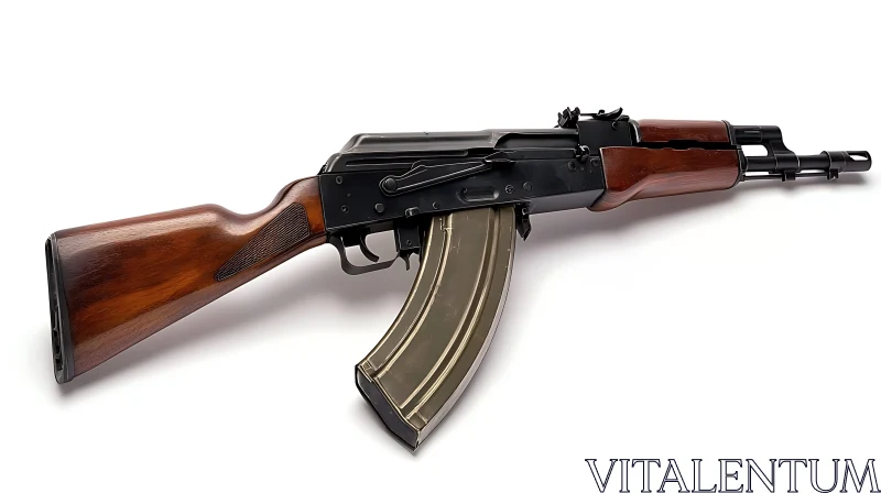 Firearm on White