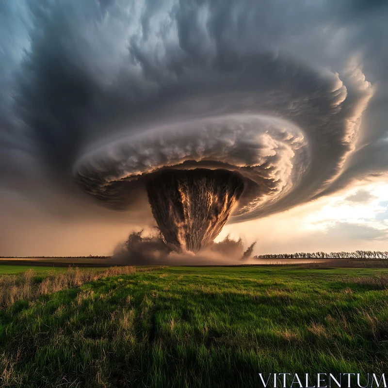 Towering Tempest Over the Plains