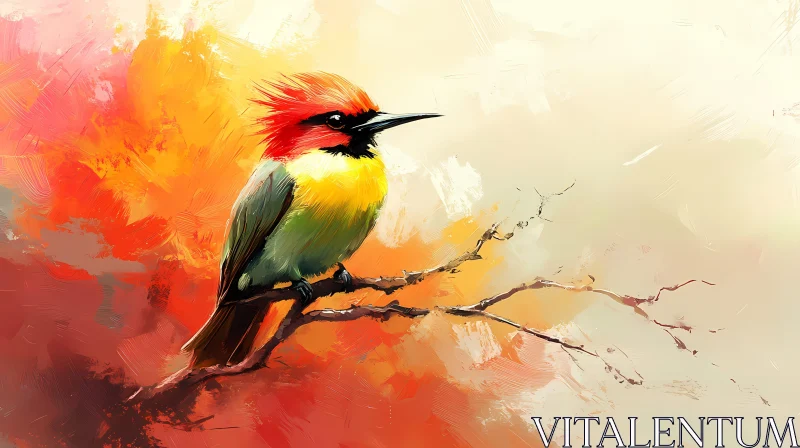 Colorful Bird Painting