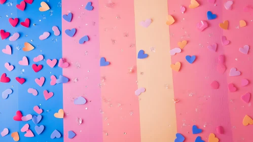 Whimsical Hearts Abstract