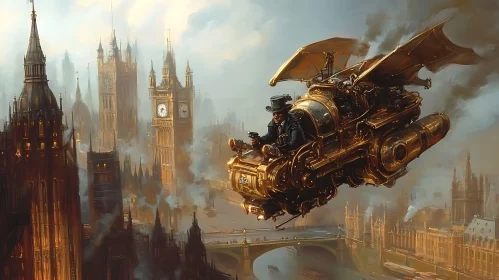 Victorian Era Flying Machine in London