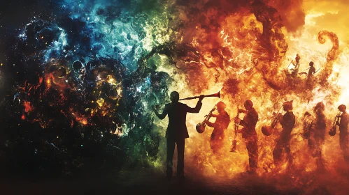 Musical Firestorm: An Orchestral Silhouette