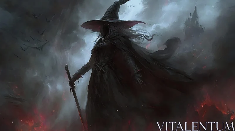 Dark Witch with Castle