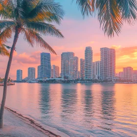 Coastal City at Dawn