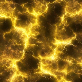 Yellow Lightning Bolt Pattern on Dark Background